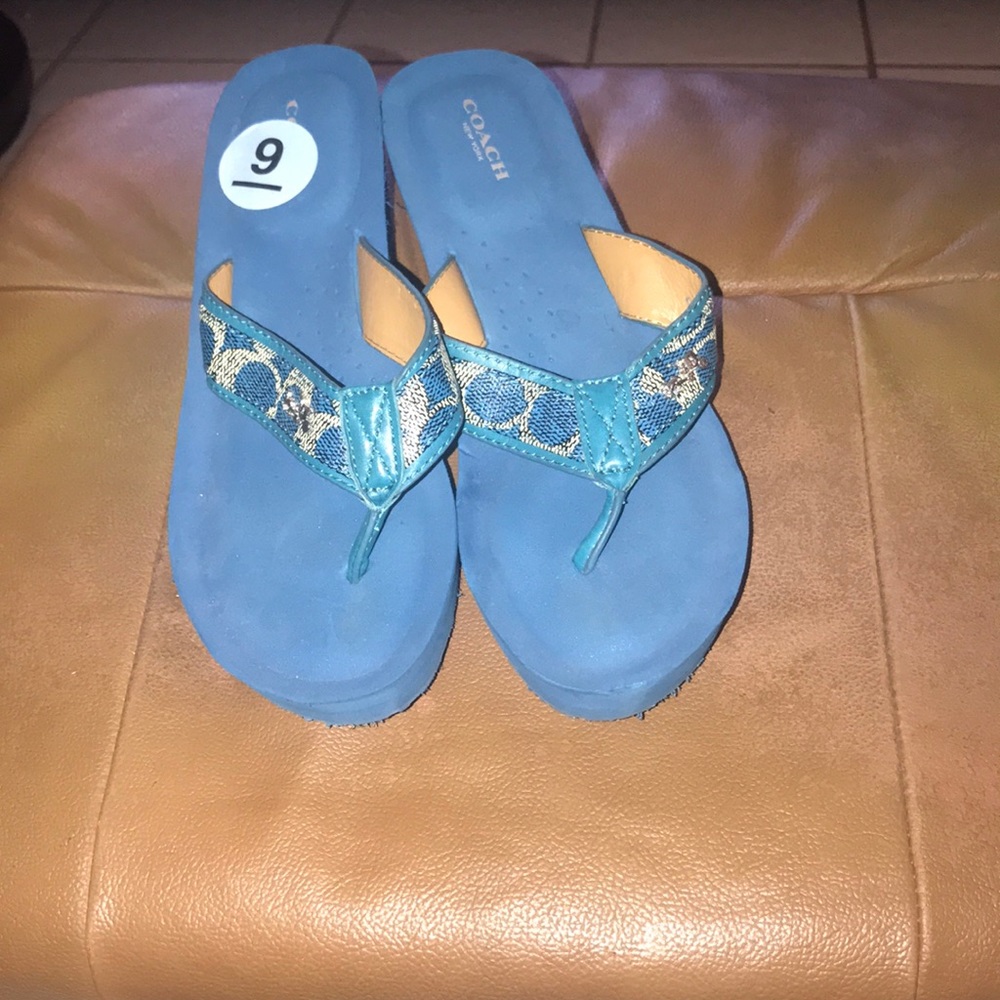Coach Wedge flip flops